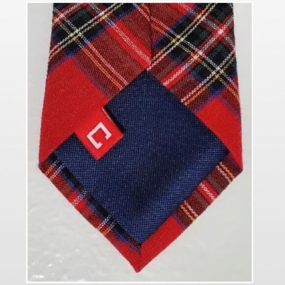 New Men Red Plaid Necktie Acce - Picture 11 of 14
